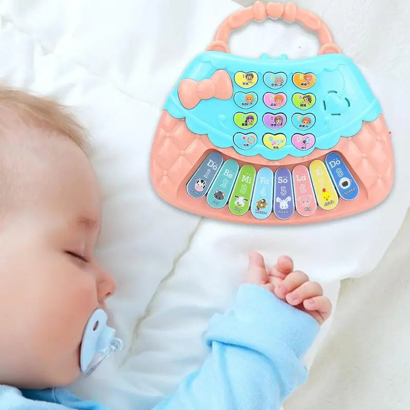 Interactive Light-Up Handbag Musical Piano Toy for Infants - ToylandEU