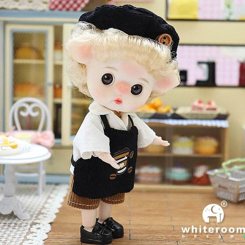Ob11 Bjd Doll Boy Pig Face Piggy Ball-jointed Mini Doll Gift - ToylandEU