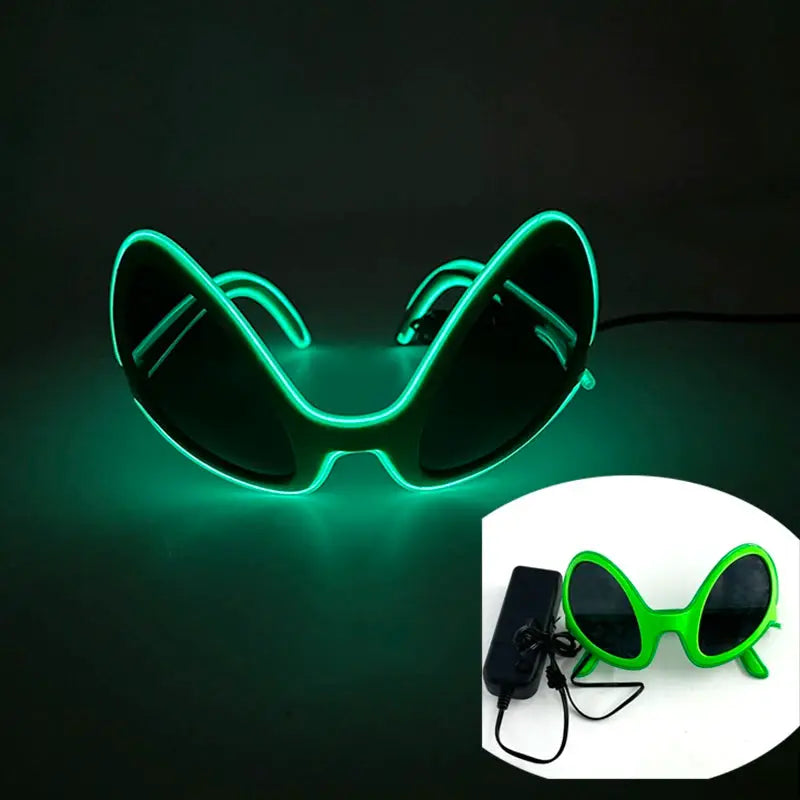 New Cool Cyberpunk Style Glasses Glowing Party Decor Luminous LED Sunglasses Lighting Up Bar Rave Music Dancing Party - ToylandEU