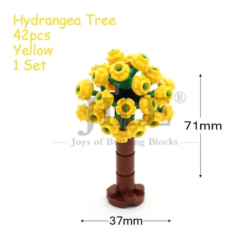 MOC Sakura Flower Stem Tree Building Blocks Set DIY Cherry Blossom Bricks Treehouse Model Decoration Toys 24866 19119 2417 2423 - ToylandEU