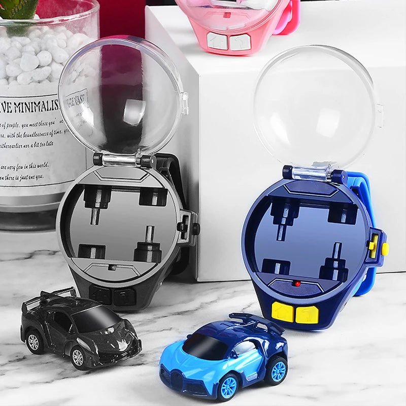 Remote Control Car Watch Mini Cute Wrist Band 2.4GHz Infrared Sensing - ToylandEU