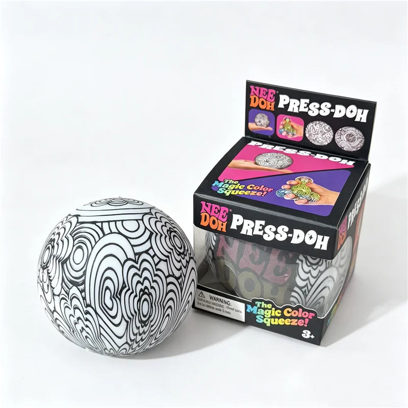 Color Changing Stress Ball | Soft Dough Fill | Non Toxic Safe | Ages 14 And Up