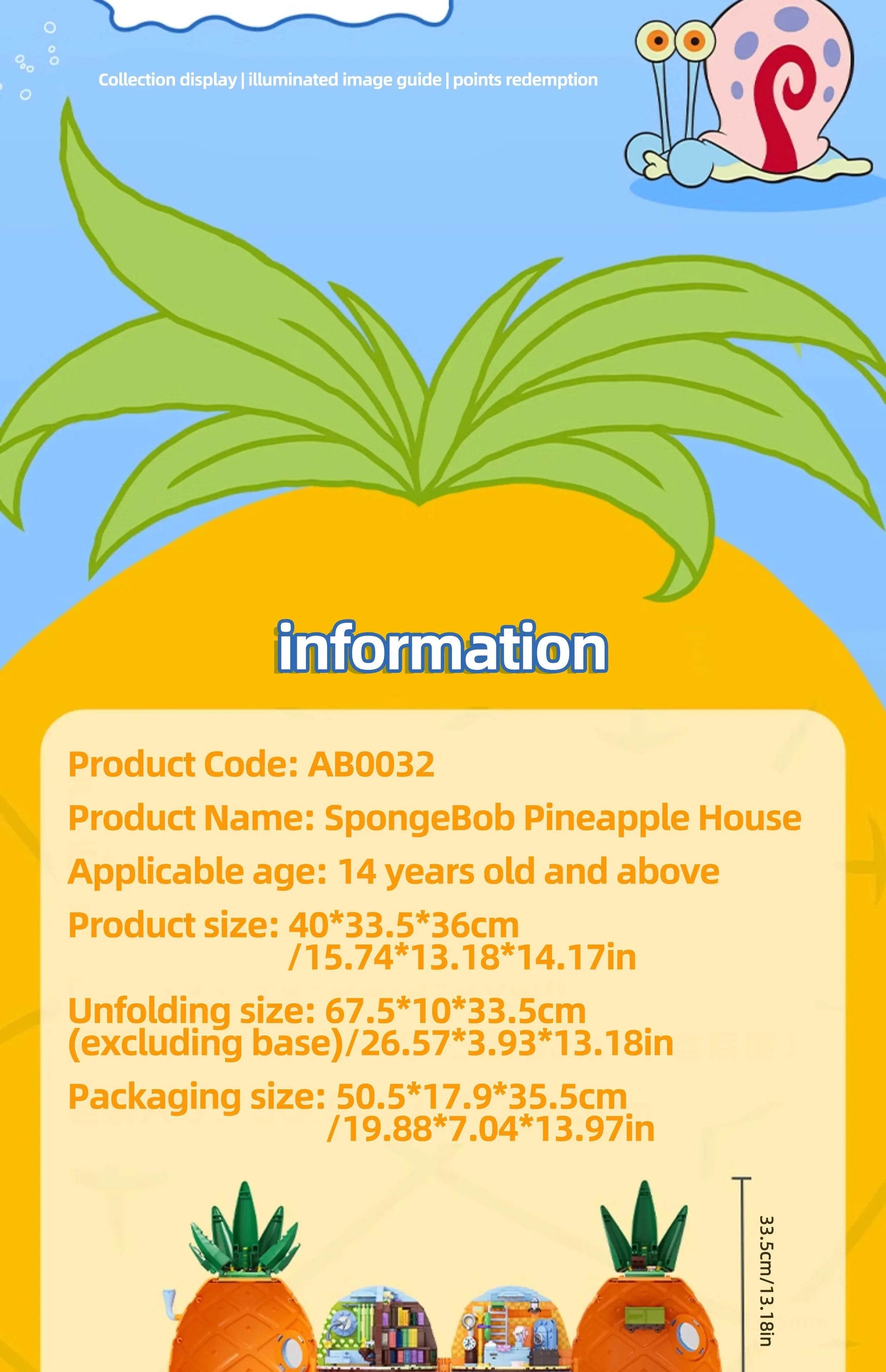 Spongebob Cartoon Krusty Krab Restaurant Building Blocks Toy - ToylandEU