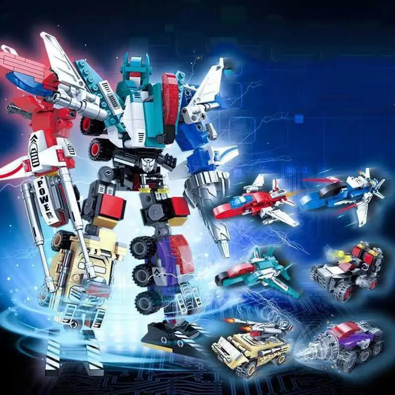 6 In 1 Adaptable Robot Building Blocks Kits - ToylandEU