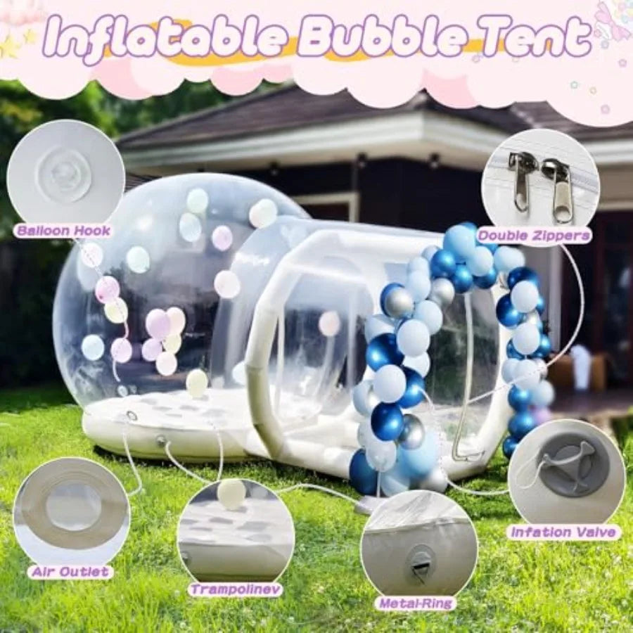 Inflatable Bubble House Tent With Blower Waterproof Camping Shelter