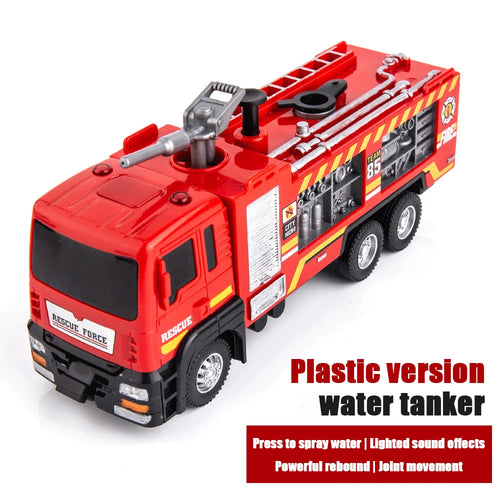 Alloy Fire Truck with Water-Spraying Sound and Light ToylandEU.com Toyland EU