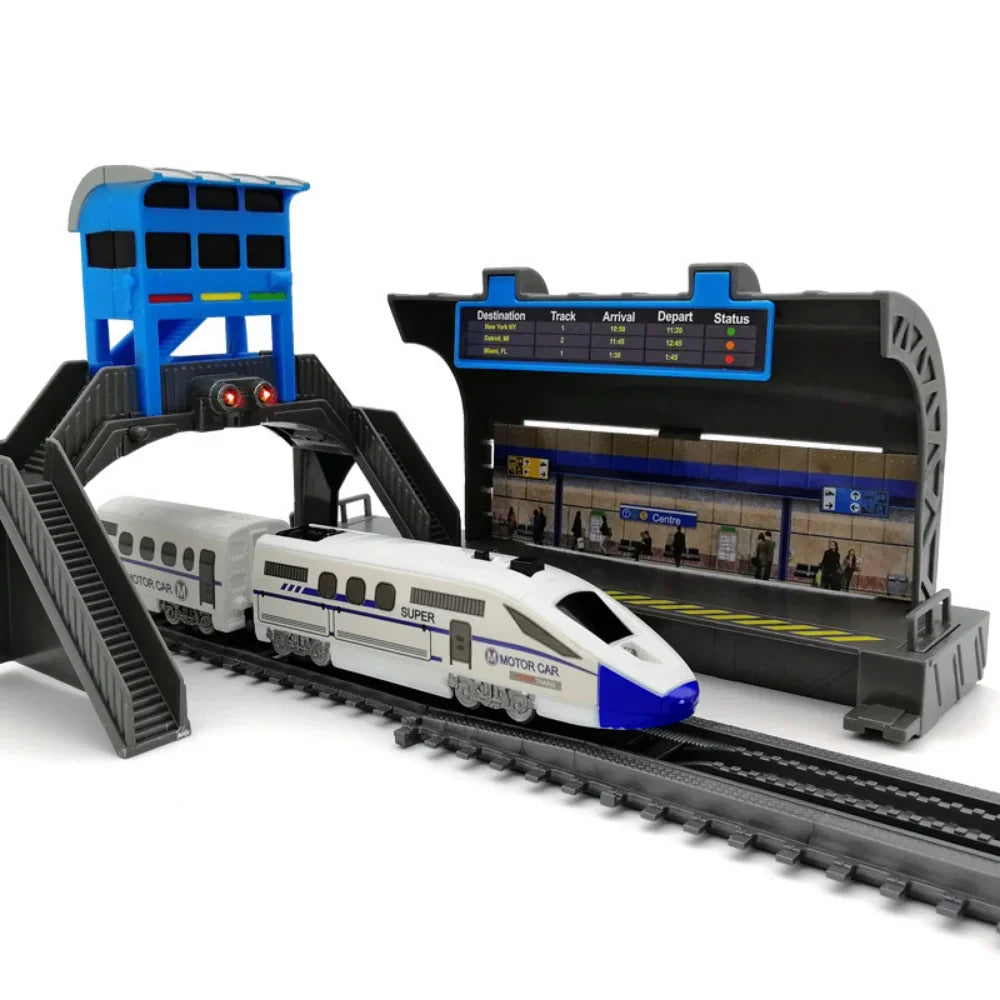 DIY Electric Train Set For Kids With Realistic Rail Tracks