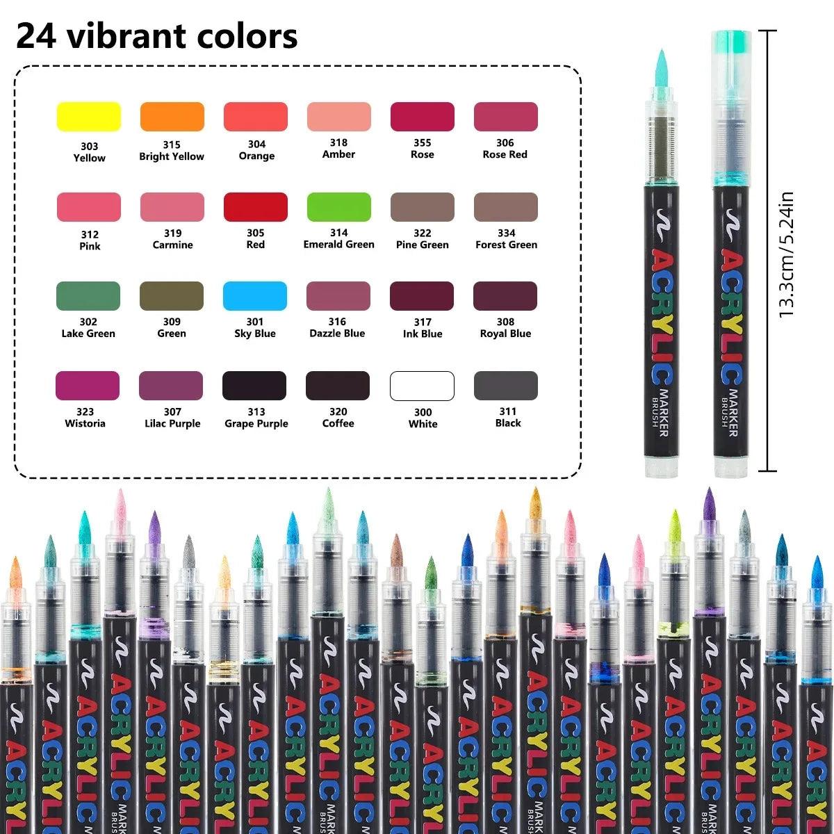 Acrylic Markers | 168 Colors Waterproof | Toylandeu™