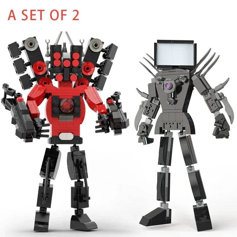 Moc Skibidi Toilet Action Figures Model Building Blocks Toys - ToylandEU