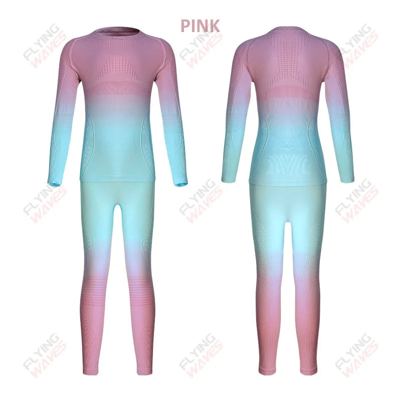 Kids Thermal Base Layer Set | Quick Drying | Sweat Wicking | S M L Sizes