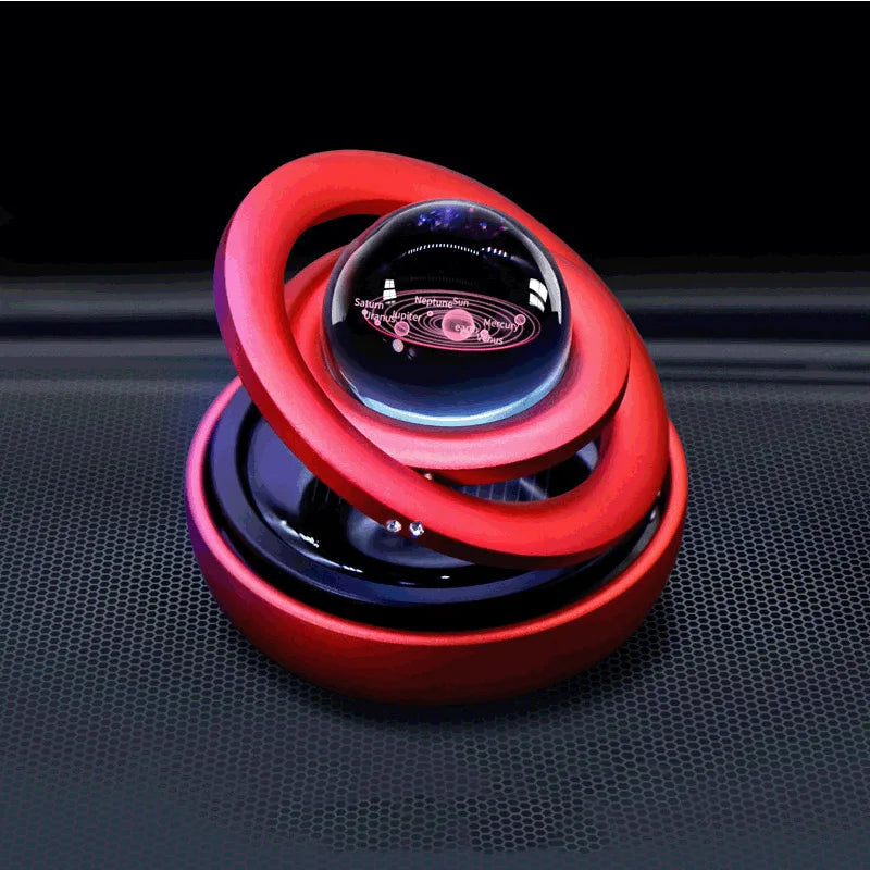 Nordic Style Solar Rotating Car Decoration with Magnetic Base - ToylandEU