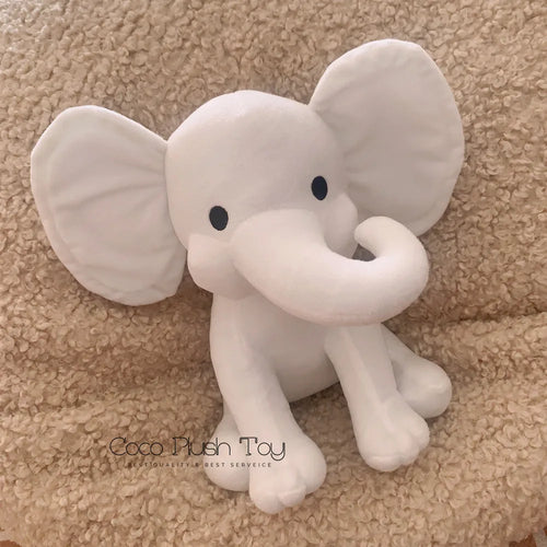 Cute White Elephant Plush Toy for Kids ToylandEU.com Toyland EU