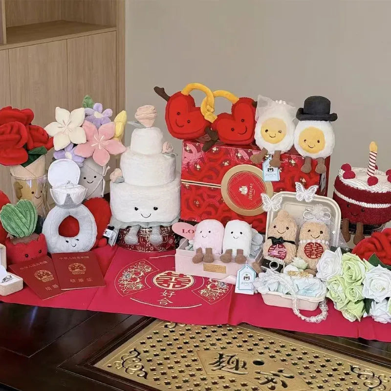 Plush Rose Bouquet Toy Soft Huggable Desk Decor Gift - ToylandEU