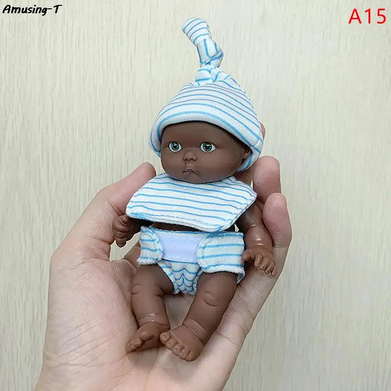 Mini Silicone Reborn Dolls 12cm Realistic Baby Doll Toy