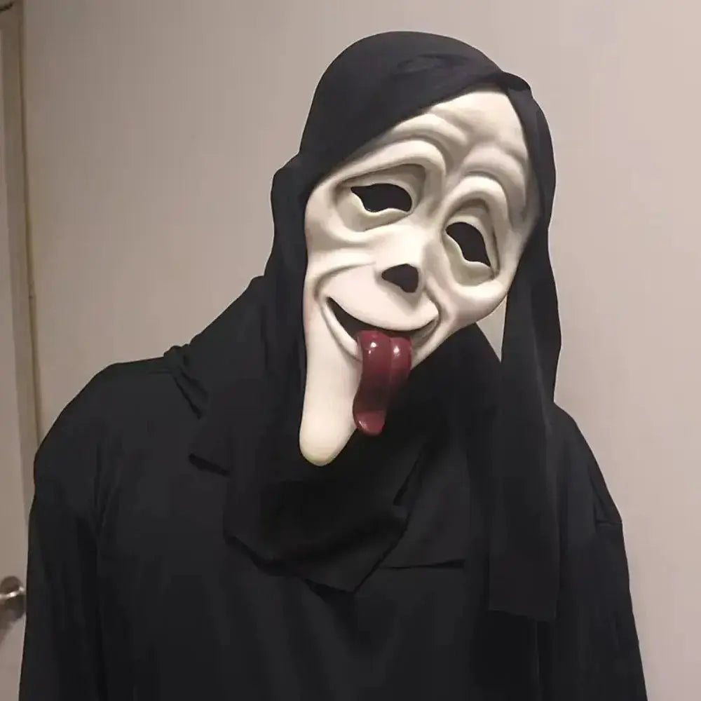 Halloween Cosplay Screaming Horror Props Mask, Breathable Skeleton Mask Horror Party Halloween Role-Playing Props - ToylandEU