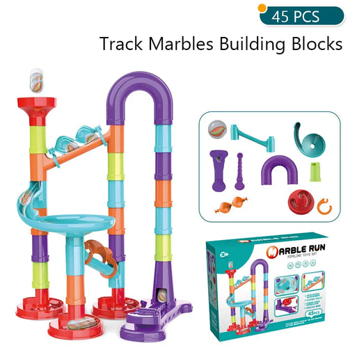 Marble Run Elevator Building Blocks Set for Kids ToylandEU.com Toyland EU