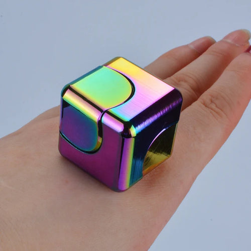 Metal Cube Fidget Spinner for Stress Relief and Anxiety Reduction ToylandEU.com Toyland EU