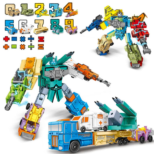 Number Robot adaptable Assemble Digit Robot Adaptable Math Toys - ToylandEU