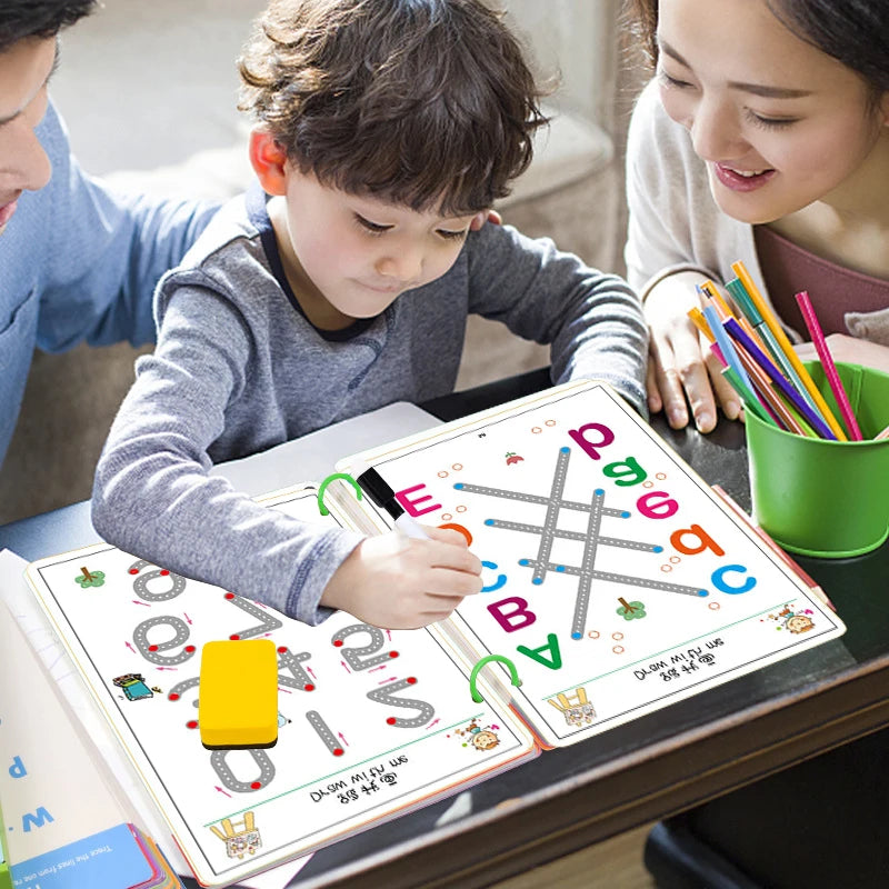Montessori Educational Drawing Toy Set for Kids: Includes Pen Control, Color Matching, Shape Recognition, and Math Games - Ideal for Toddler Learning and Development