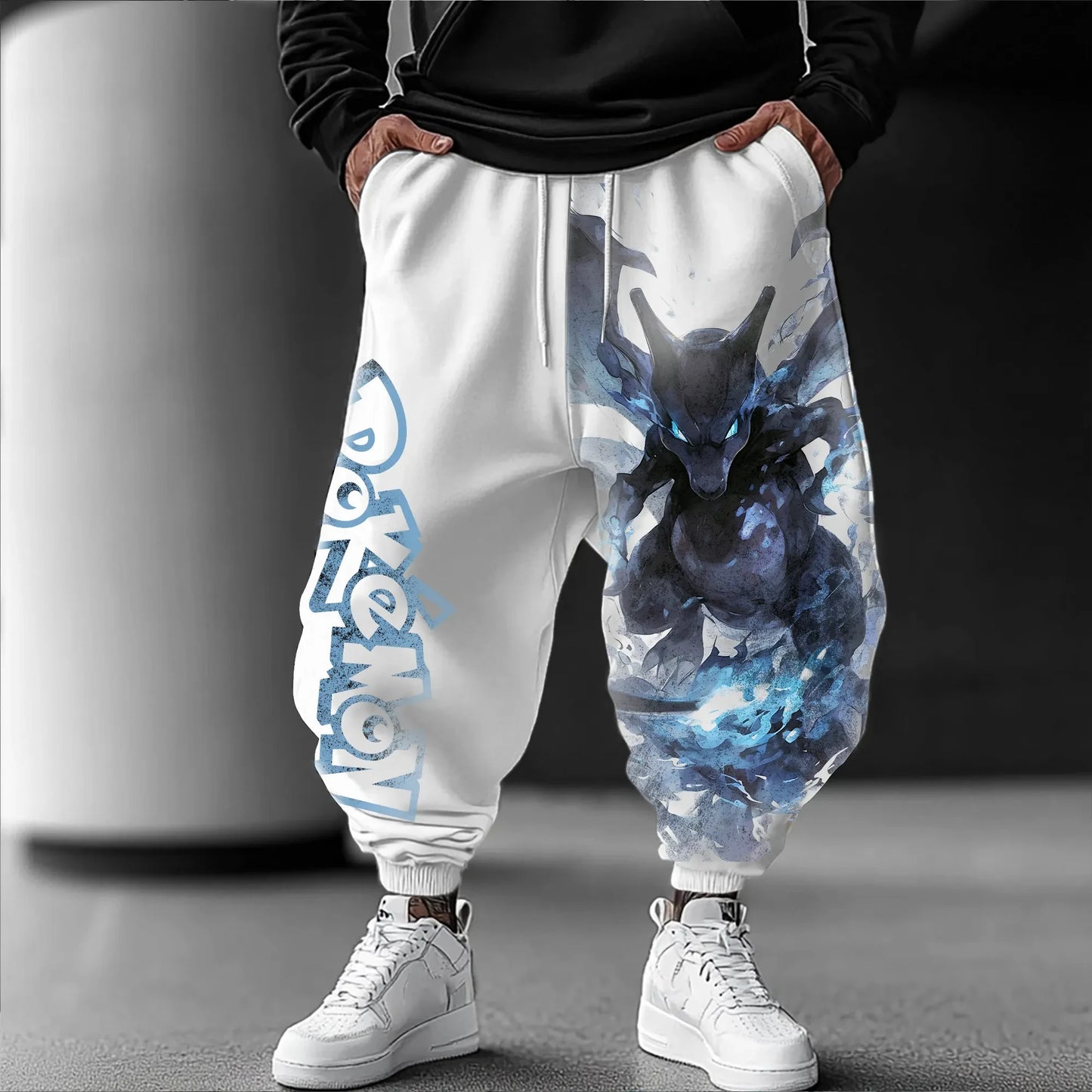 Sweatpants | Charizard X Print | Loose Casual Cotton Lounge Pants
