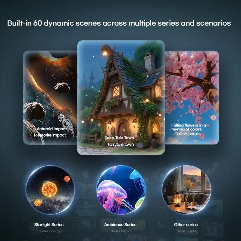 Star Projector | 60 Dynamic Scenes | 3D HD Floating | Home And Kids Rooms