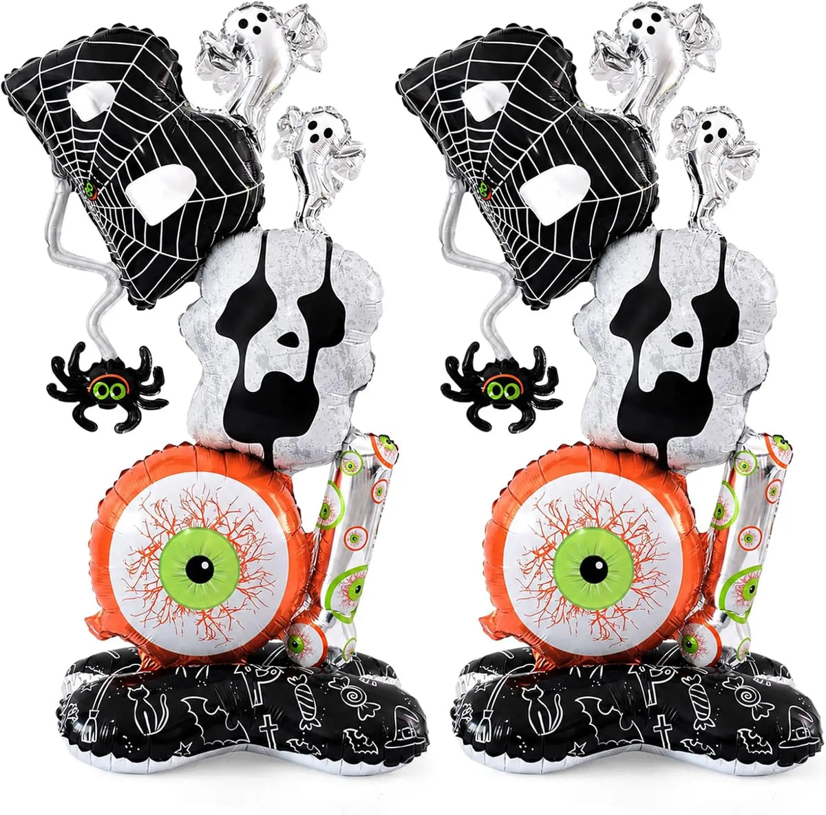 Halloween Balloons | Self Standing Giant | Latex BOO Design | 3.8 Foot