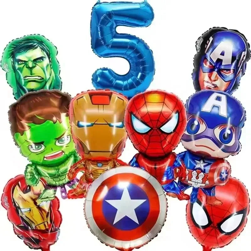 Spidey Tableware Kit | Plates And Cups | Latex Balloons | Birthday Backdrop
