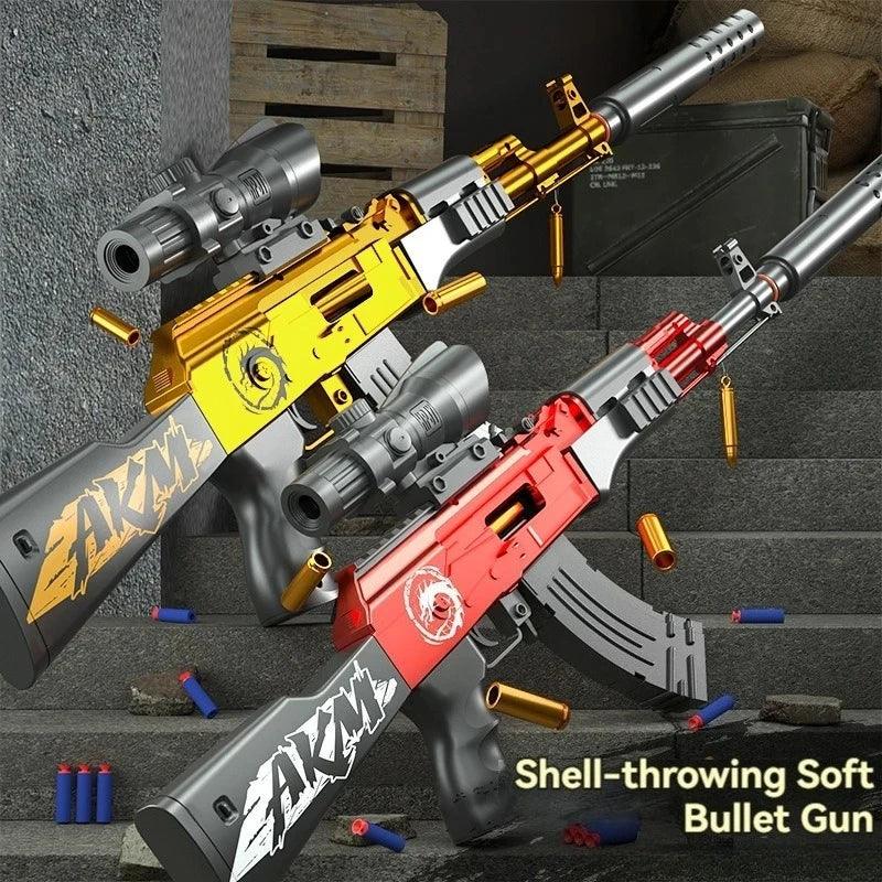 Manual Toy Rifle | AK47 Shell Ejecting | Toylandeu™