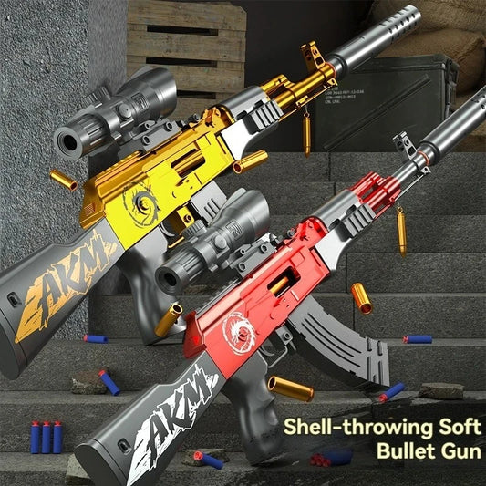 Manual Toy Rifle | Shell Ejecting Action | Soft Ammo Compatible | Ages 14 Plus