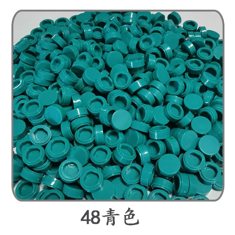 Small Particle Bricks | 1x1 Round Tiles | Compatible With Lego | MOC Builders