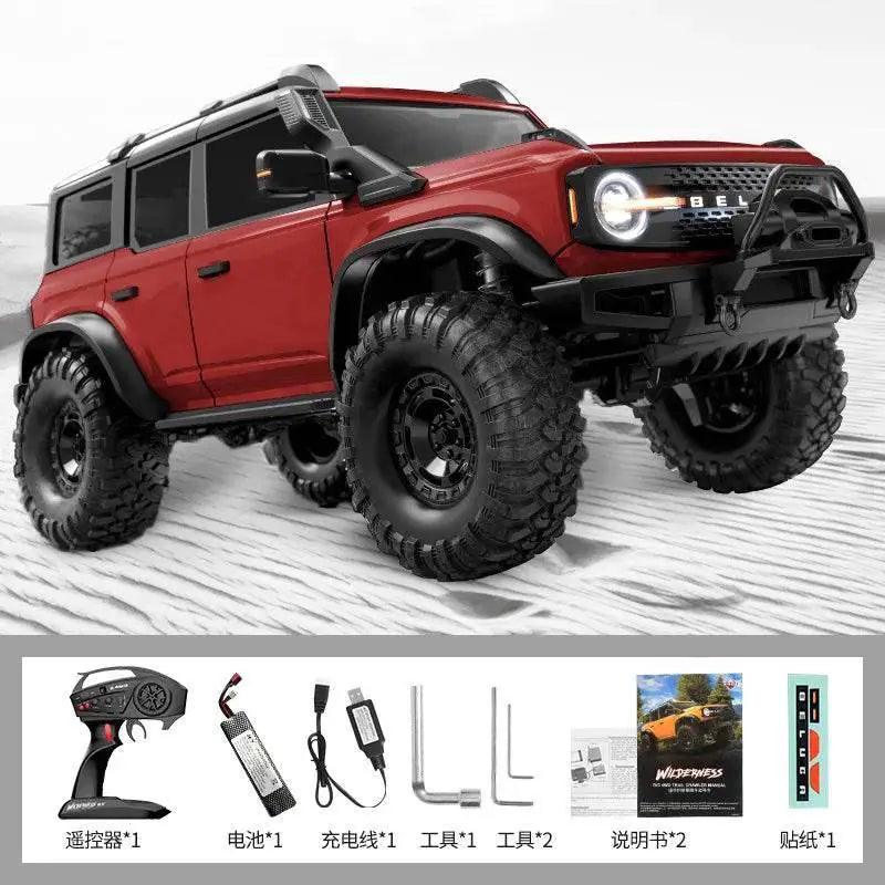 RC Professional 1:10 Scale 4WD Remote Control Off-Road Climbing Car for Adults - High & Low Speed, USB Rechargeable - ToylandEU