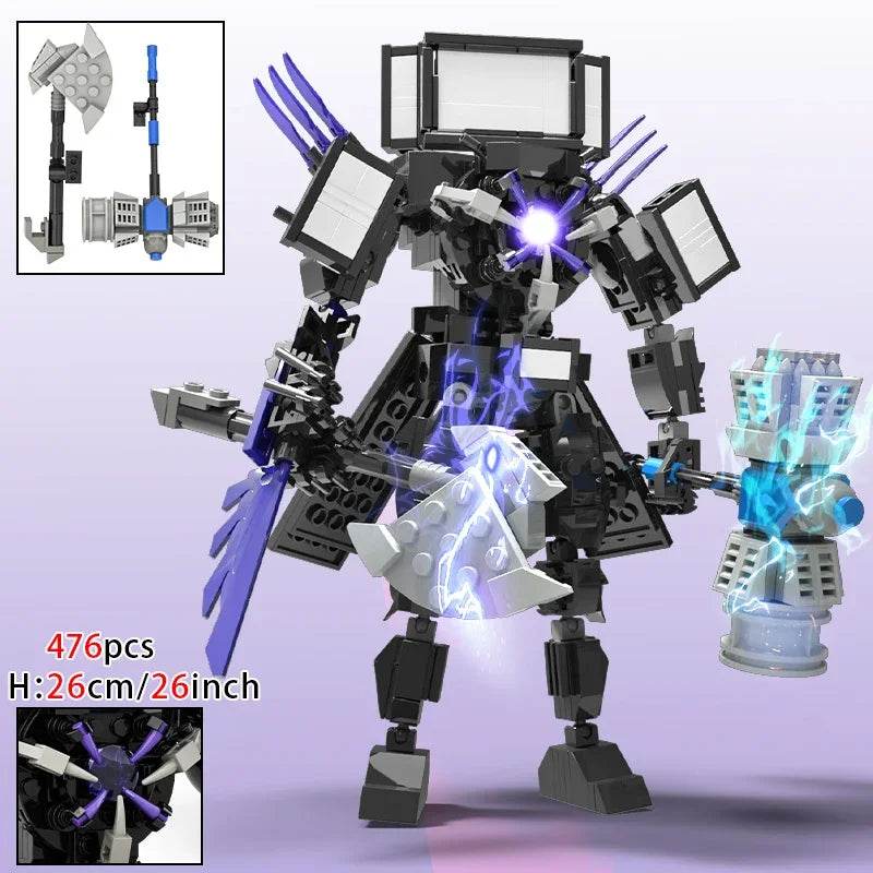 Moc Skibidi Toilet Action Figures Building Blocks For Kids Building Bricks MOC - ToylandEU