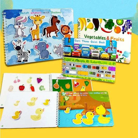 Montessori Busy Sticker Book 3D Farm Life Quiet Learning Toy - ToylandEU