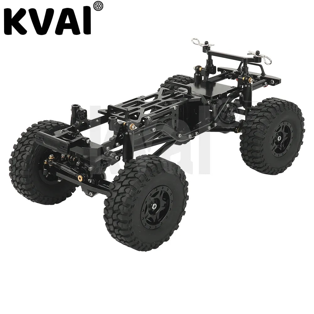 Metal Upgrade Car Frame with Double Front Axles For AXIAL 1/24 SCX24 Toyland EU