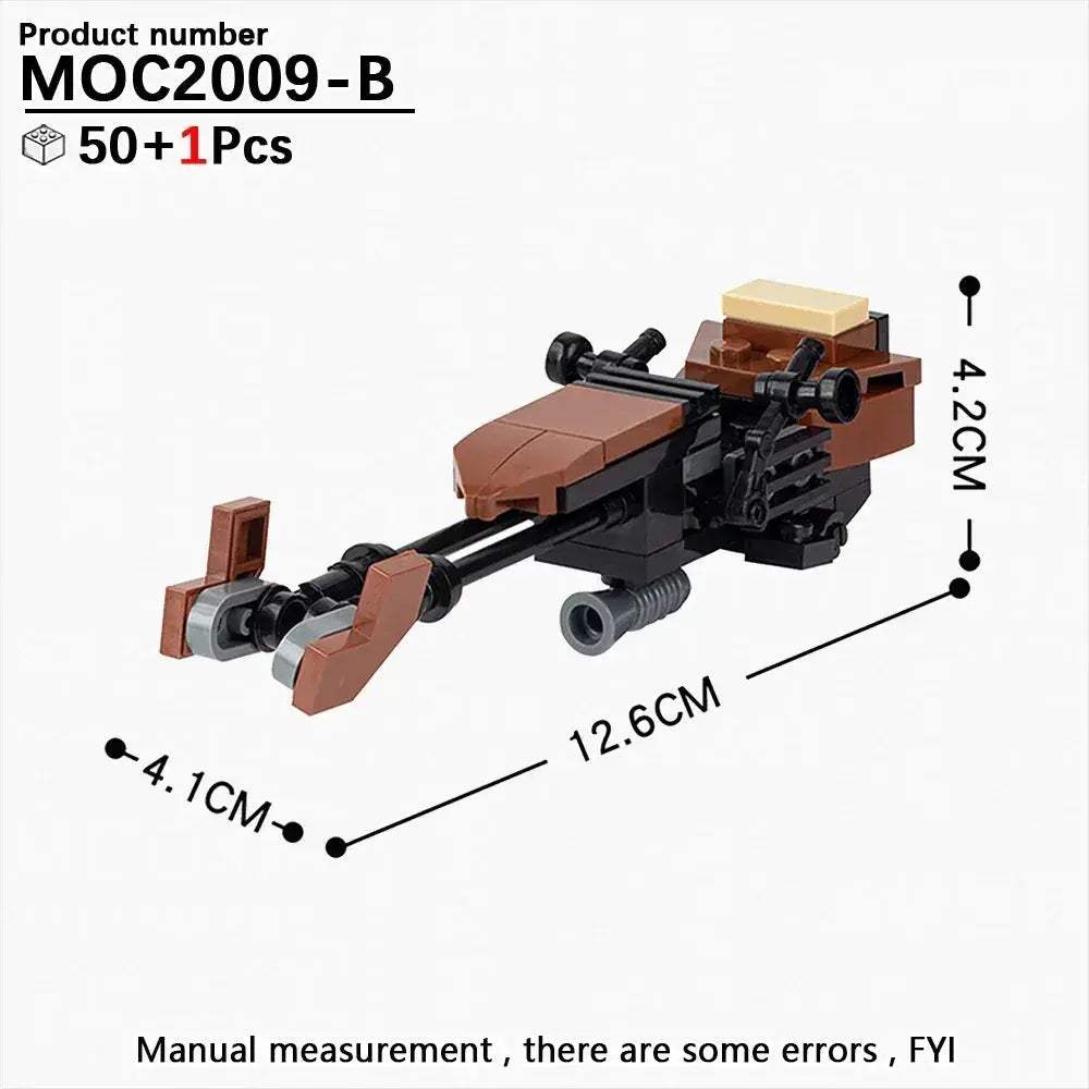 Most Complete Space Wars Speeder Bike Building Blocks Set - ToylandEU