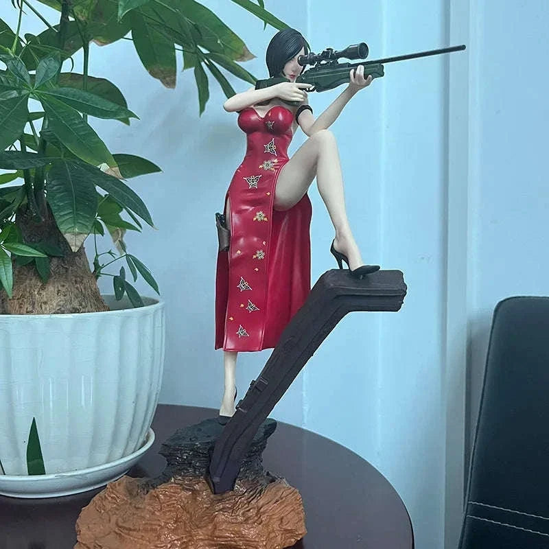 Ada Wong, Jill Valentine, Leon Scott Kennedy Figure, Resident Evil Anime Gaming Figurines 13 in