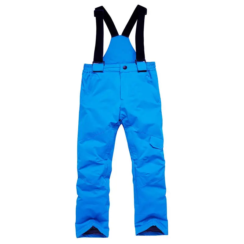 Children's Ski Bibs | Cotton Fabric | Windproof Fit | Youth Sizing