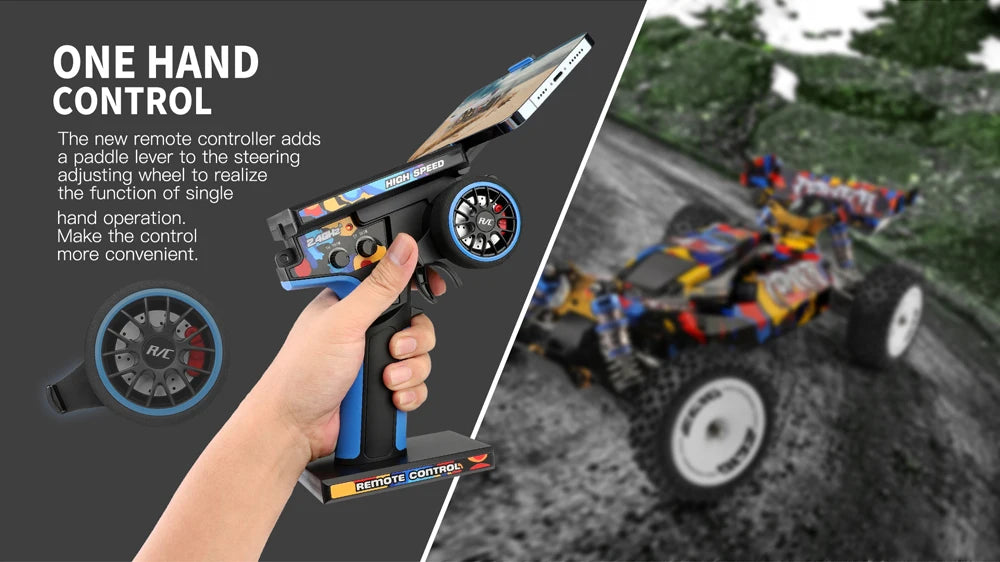 RC 124007 & 124019 High-Speed 1:12 Electric 4WD RC Racing Cars - 75KM/H & 55KM/H Drift Crawler with 3000mAh Battery