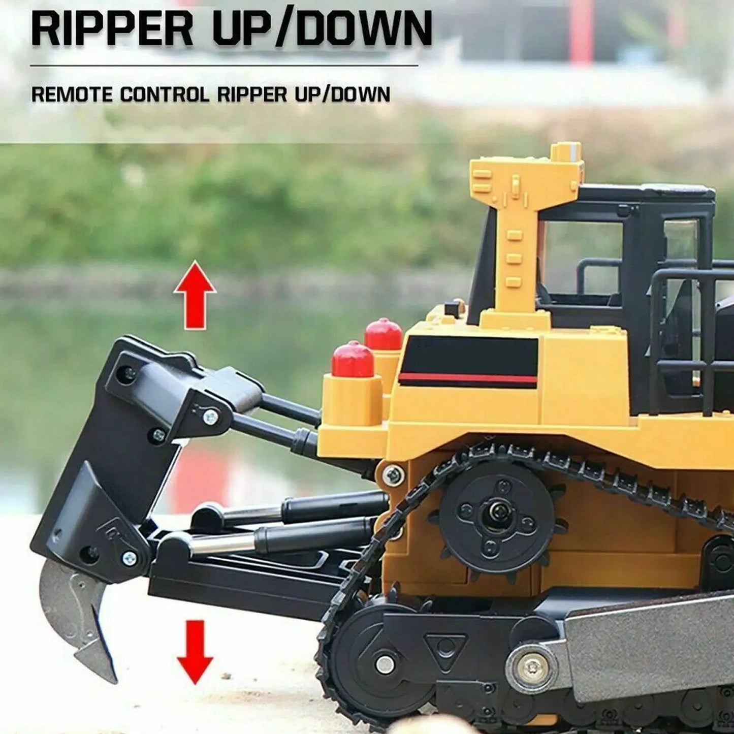 RC Bulldozer Front Loader Tractor Remote Control Truck - ToylandEU