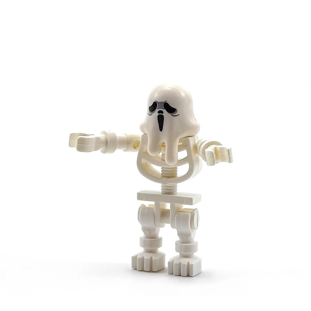 Building Block Mini Figures | Lego Compatible Pieces | Skeletal Holiday Set