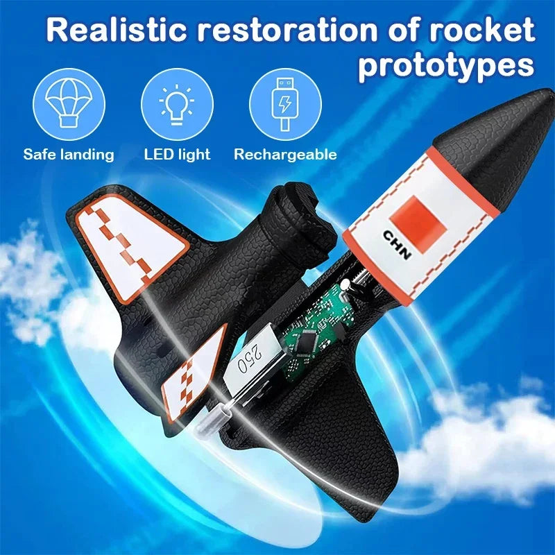 Electric Rocket Launcher Toys with Toys Parachute Kit Kids Electric Toyland EU