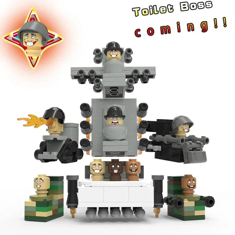 MOC Skibidi Toilet Building Blocks Set for Kids Titan Cameraman Speakerman Model Classic Toys for Boys Birthday Christmas Gifts - ToylandEU