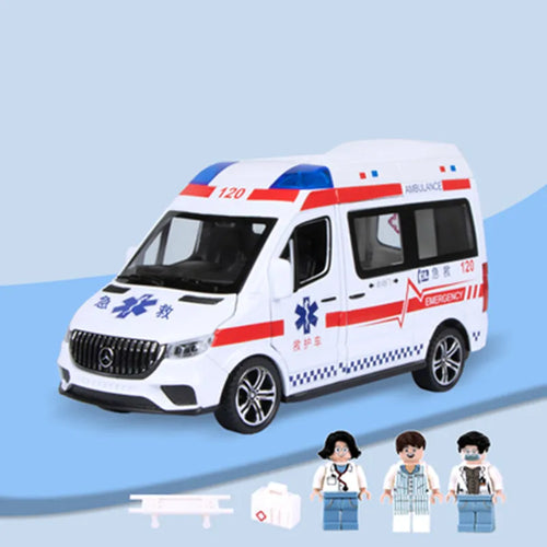 Police Ambulance Car Toy Model - 1:24 Scale Diecast Metal & Plastic Materials ToylandEU.com Toyland EU