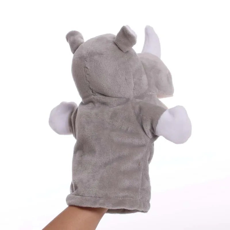 Educational Animal Hand Puppet Plush Toy for Kids - 9.8inch - ToylandEU