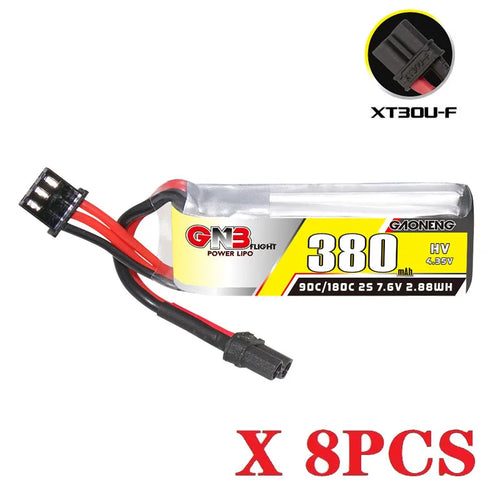 Original GNB 7.6v 380mAh 90c/180c Lipo Battery For Beta75X RC Toyland EU