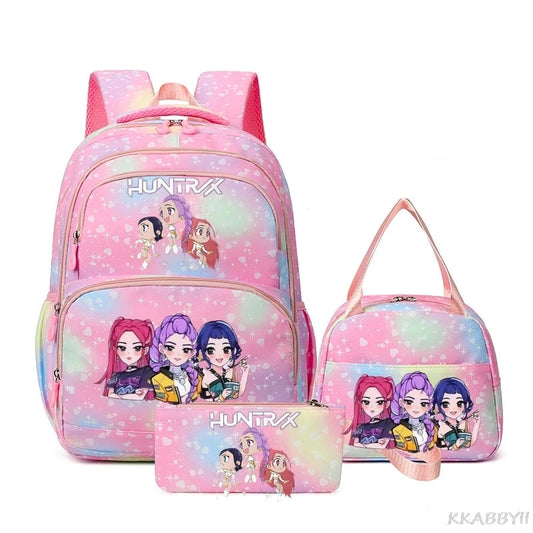 KPop Demon Hunters Backpack | 20-35 Litre Polyester | Unisex School Bag