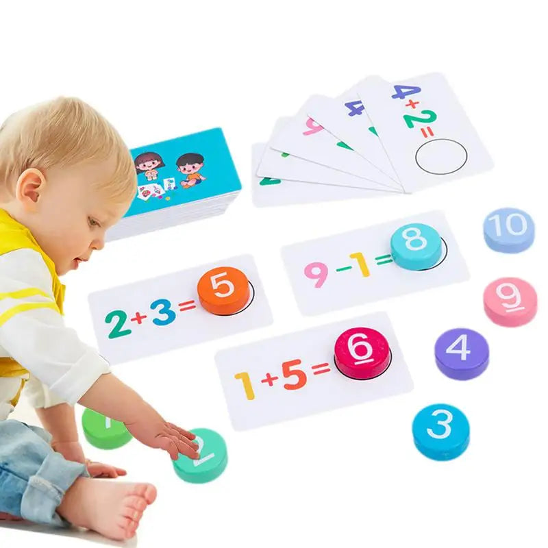 Early Learning Math Flash Cards for Neurocognitive and Motor Skill Development - ToylandEU