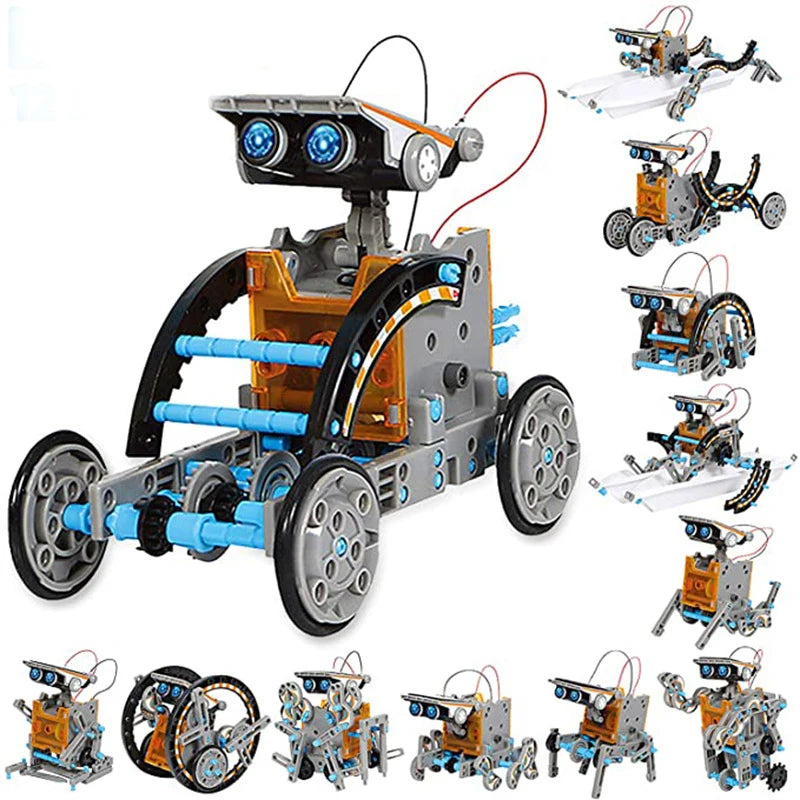 High-Tech 12-In-1 Solar Robot Kits for Creative STEM Learning and Play - ToylandEU