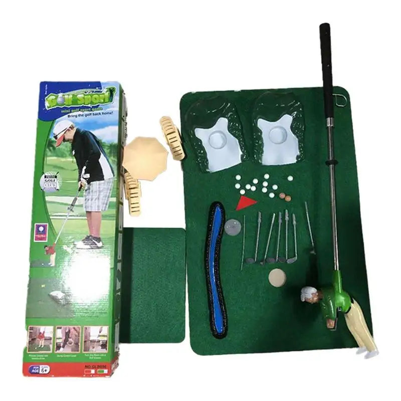 Kids Mini Golf Set with Adjustable Club Size - Indoor and Outdoor Golf Practice Toy - ToylandEU