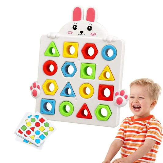 Montessori Shape & Color Matching Game for Toddlers Aged 3+